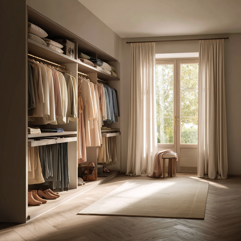 alt="Tri de Garde-Robe à domicile – organisation de dressing"